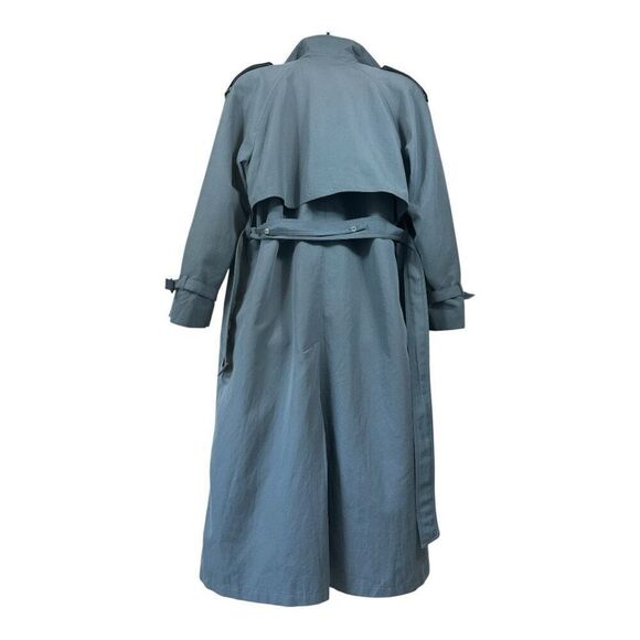 Vintage 80s London Fog Floral-Lined Thinsulate Trench Coat Wn Size12 Reg - Picture 3 of 8